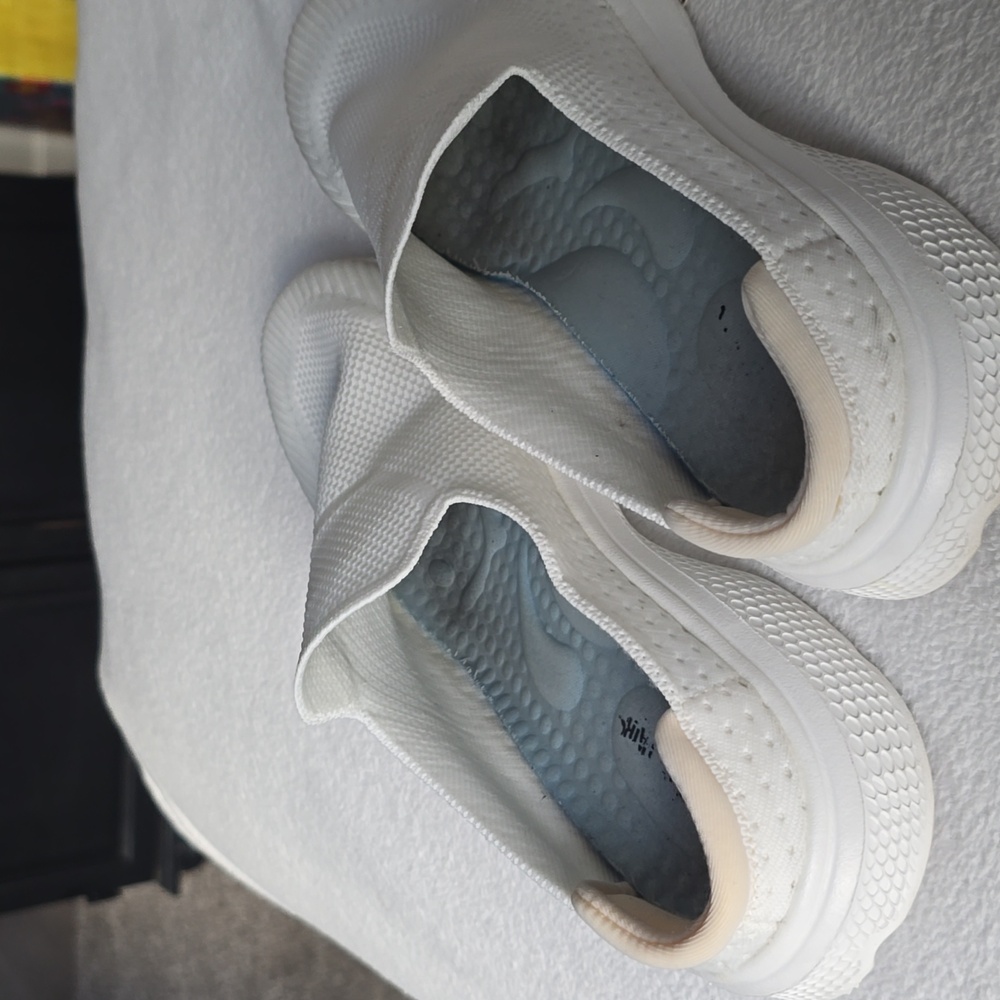 Women's White Slip-On Shoes - Picture 4 of 5